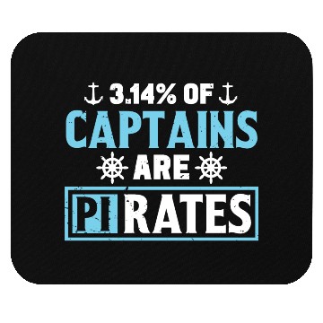 Discover Funny Pi Day Mouse Pads Math Pi Day 314 Percent Captain