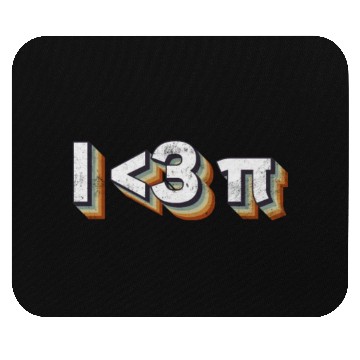 Discover I <3 Pi - Funny Pi Day Math Teacher Mouse Pads