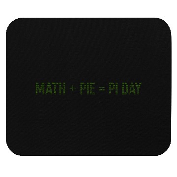 Discover Math + Pie = Pi Day - Funny Pi Day Math Teacher Mouse Pads