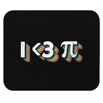 Discover I <3 Pi - Funny Pi Day Math Teacher Mouse Pads