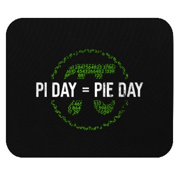 Discover Pi Day = Pie Day - Funny Pi Day Math Teacher Mouse Pads