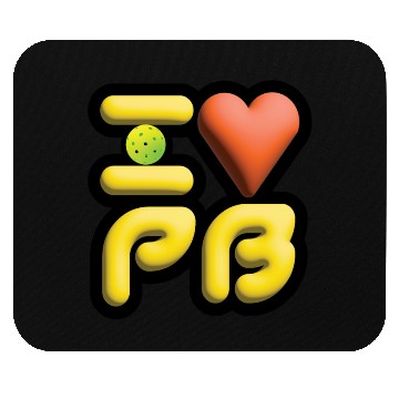 Discover I Love Pickleball PB1 Mouse Pads