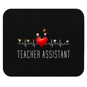 Discover Teacher Assistant Heartbeat Kindergarten Mouse Pads