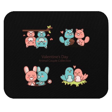 Discover Love Axolotl Pink Valentine Day Salamander Lover. Mouse Pads