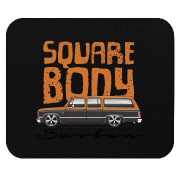 Discover square Burnt Orange Mouse Pads