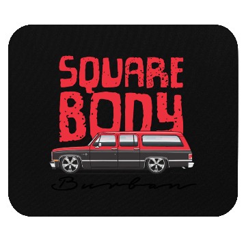Discover square Cardinal Red Mouse Pads
