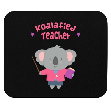 Discover Cute Koalafied Teacher Pun Mouse Pads