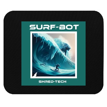 Discover Robot Ice Surf Mouse Pads