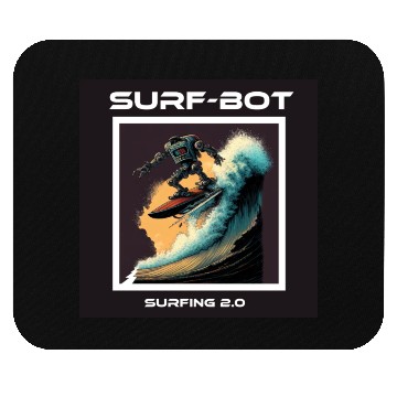 Discover Surfing Robot 2.0 Mouse Pads