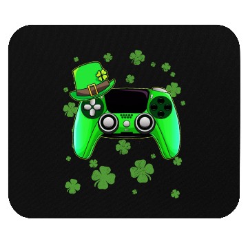 Discover Game Console St Patricks Day Gamer Mouse Pads