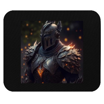 Discover Dark fantasy knight version 7 Mouse Pads