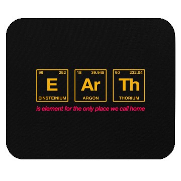 Discover EARTH - written in elements of the periodic table Mouse Pads