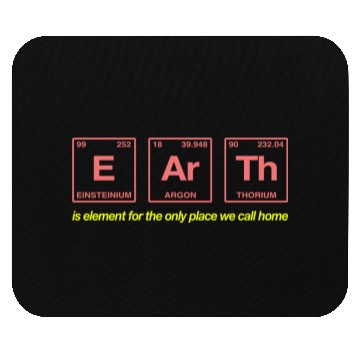 Discover EARTH - written in elements of the periodic table Mouse Pads