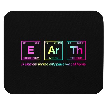 Discover EARTH - written in elements of the periodic table Mouse Pads