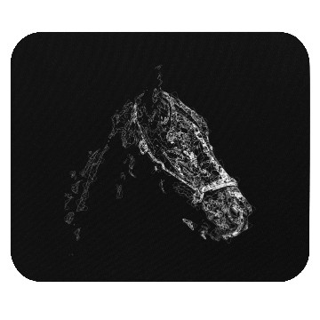 Discover Horse Head Lines Art Mouse Pads