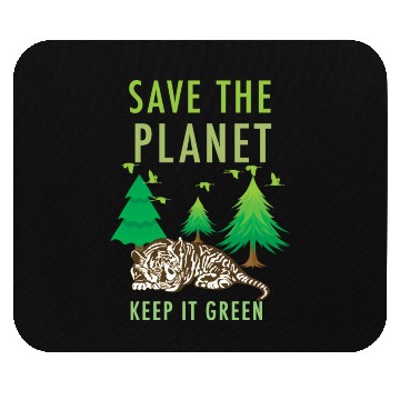 Discover Save The Planet Keep It Green Mouse Pads