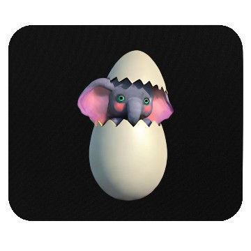Discover Baby elephant hatch Mouse Pads