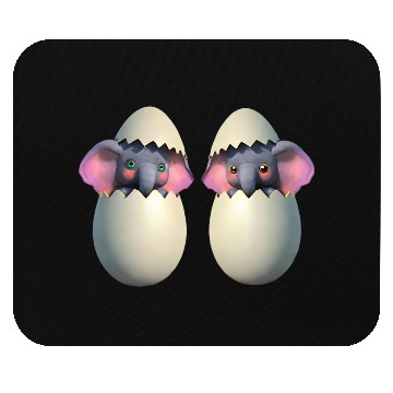 Discover Baby elephant hatch Mouse Pads