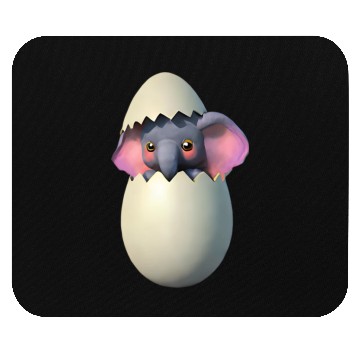Discover Baby elephant hatch Mouse Pads