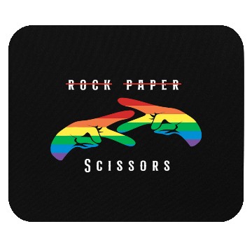 Discover Rock Paper Scissors | Funny Lesbian Pride LGBT Mouse Pads