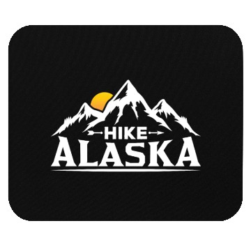 Discover Hike Alaska Hiker Hiking Nature Mouse Pads