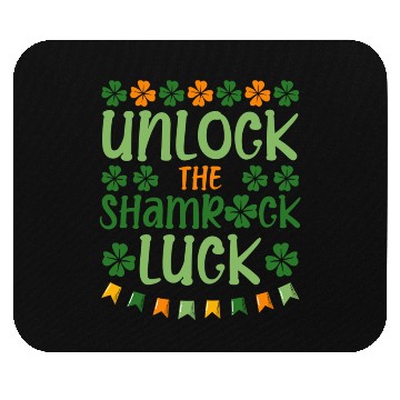 Discover Unlock The Shamrock Luck St. Patrick's Day Vibes Mouse Pads