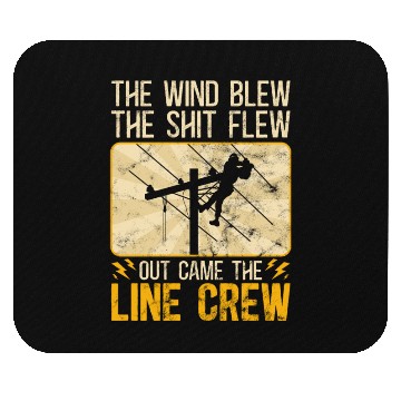 Discover Funny Electrical Lineman Saying Thank A Lineman Mouse Pads