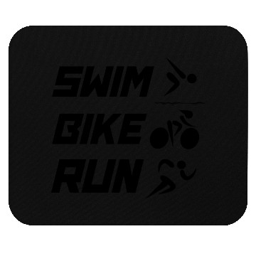 Discover Swim Bike Run - Triathlon Mouse Pads