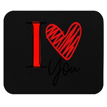 Discover I love you Mouse Pads