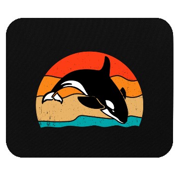 Discover King Orca, Ruler of the Seas Mouse Pads