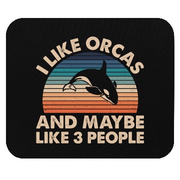 Discover King Orca, Ruler of the Seas Mouse Pads