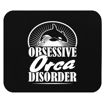 Discover King Orca, Ruler of the Seas Mouse Pads