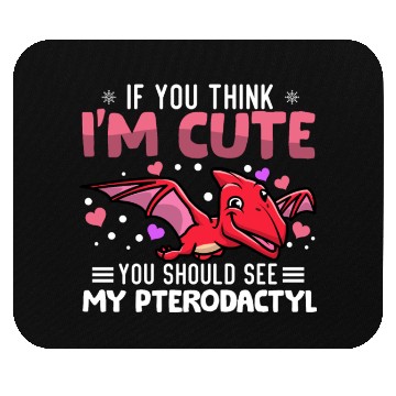 Discover Pterodactyl Heart Valentine's Day Animal For Mouse Pads