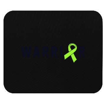 Discover Warrior Lime Green Awareness Ribbon Lyme Disease Mouse Pads