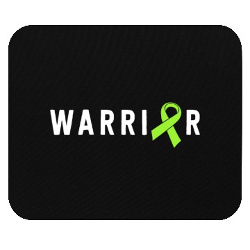 Discover Warrior Lime Green Awareness Ribbon Lyme Disease Mouse Pads