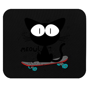 Discover 90s, skateboard cat Mouse Pads