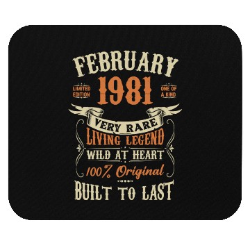 Discover February 1981 Birthday Surprise Mouse Pads