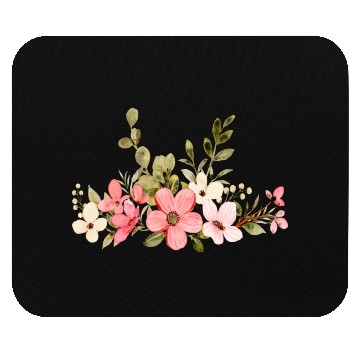 Discover pink flower Mouse Pads