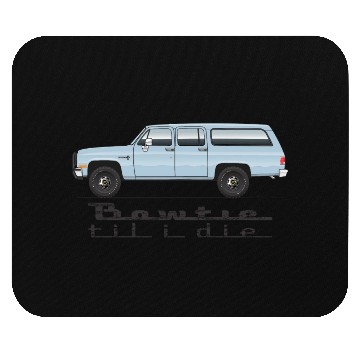 Discover bowtie Light Blue Mouse Pads