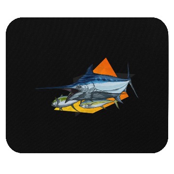 Discover Marlin Mouse Pads Orange n Black
