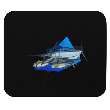 Discover Marlin Mouse Pads Blue n Black