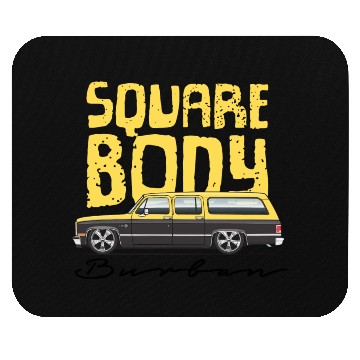 Discover square body Colonial yellow Mouse Pads