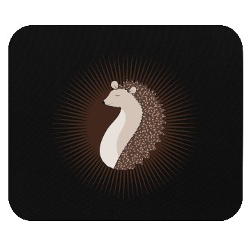Discover enchanting radiantly sweet hedgehog Mouse Pads