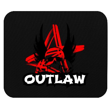 Discover Skull - Bad Ass - Outlaw Mouse Pads