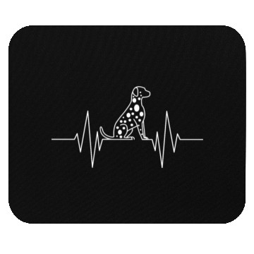 Discover Dalmatian Dalmatian Heartbeat Mouse Pads