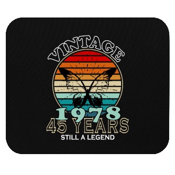 Discover Awesome Since 1978 Birthday Mouse Pads