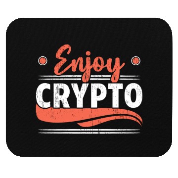 Discover Enjoy Crypto Cryptocurrency Blockchain Trader Mouse Pads