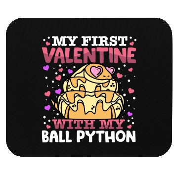 Discover My First Valentine With My Ball Python Animal Mouse Pads