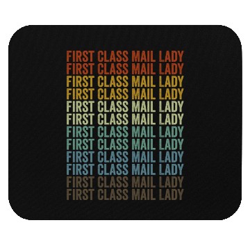 Discover First Class Mail Lady Postal Worker Mail Lady Mouse Pads