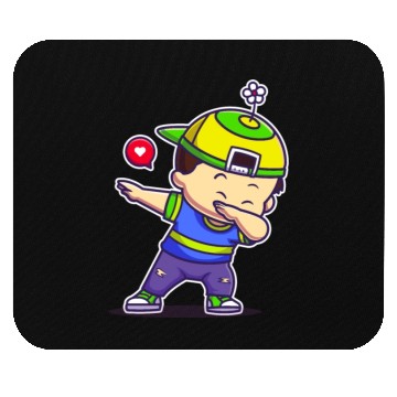 Discover Dabbing Boy Mouse Pads
